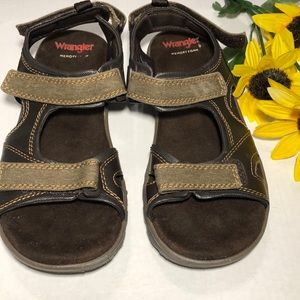 wrangler memory foam sandals